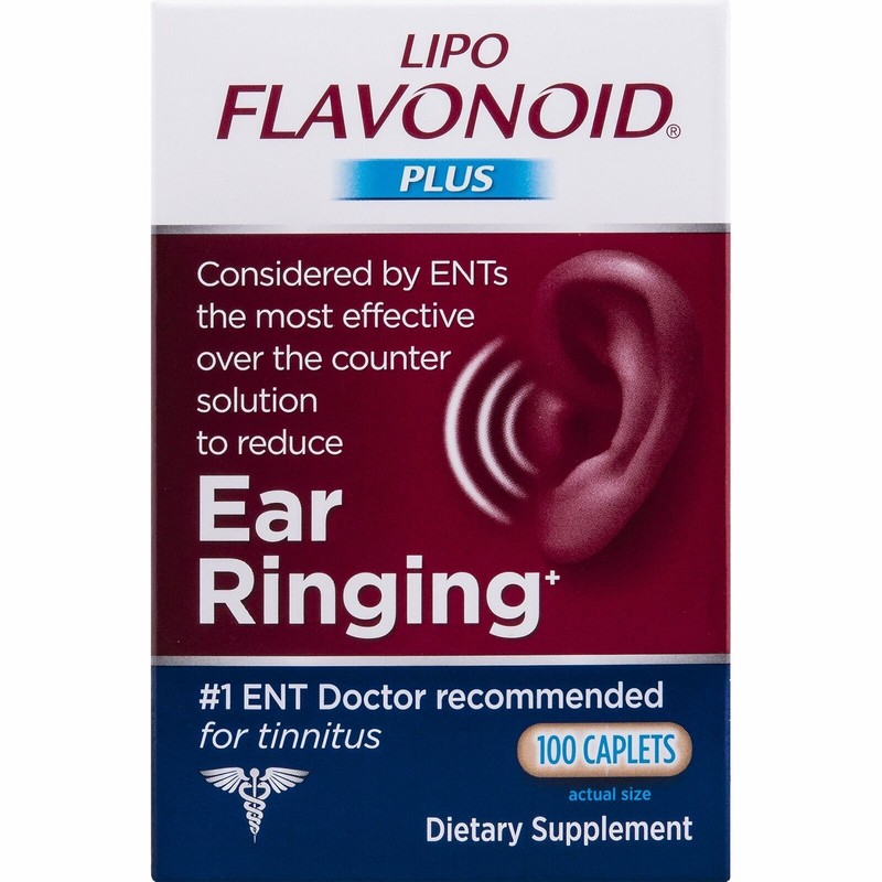 Lipo Flavonoid Plus Ear Ringing Dietary Supplement Caplets 1,000 mg 100 Count