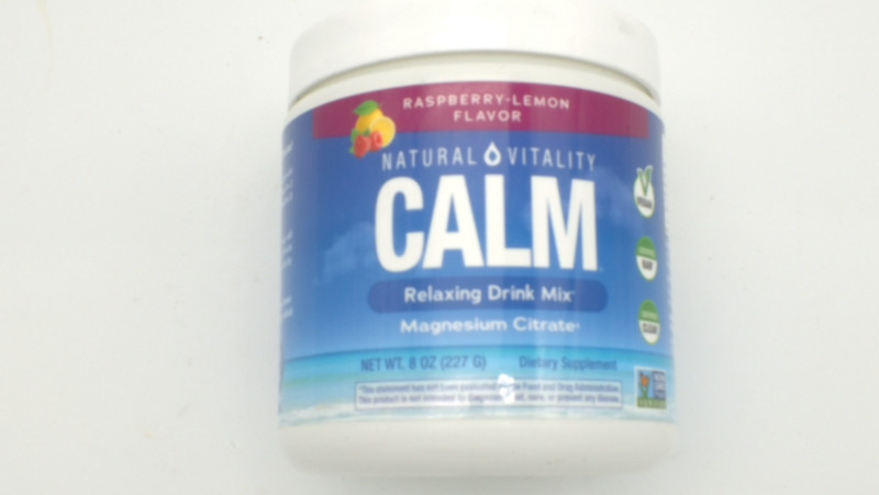 (EXP 4/28), NATURAL VITALITY Raspberry Lemon Calm Magnesium Drink Mix, 8 OZ