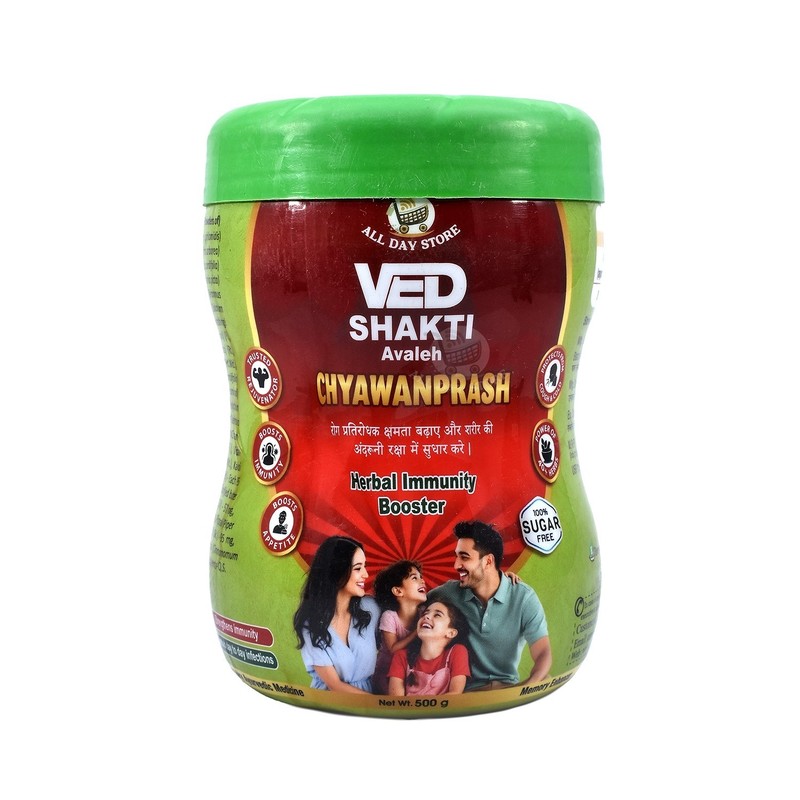 All Day Store Sugar Free Chyawanprash Ved Shakti Awaleha 500g Herbal Formula