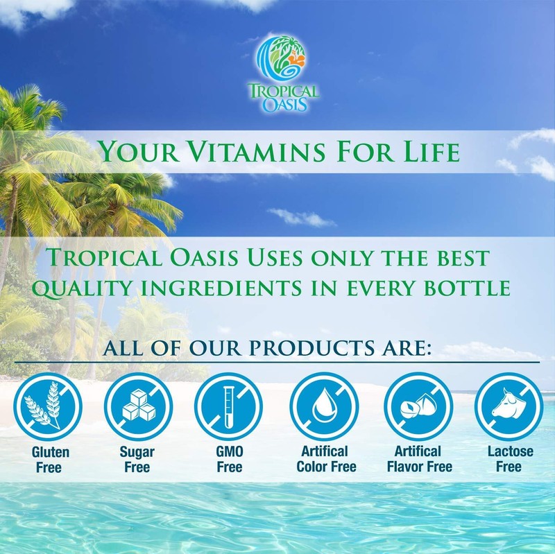 Tropical Oasis Mega Plus Liquid Multivitamin 85 Nutrients Amino Acids 32oz gallery