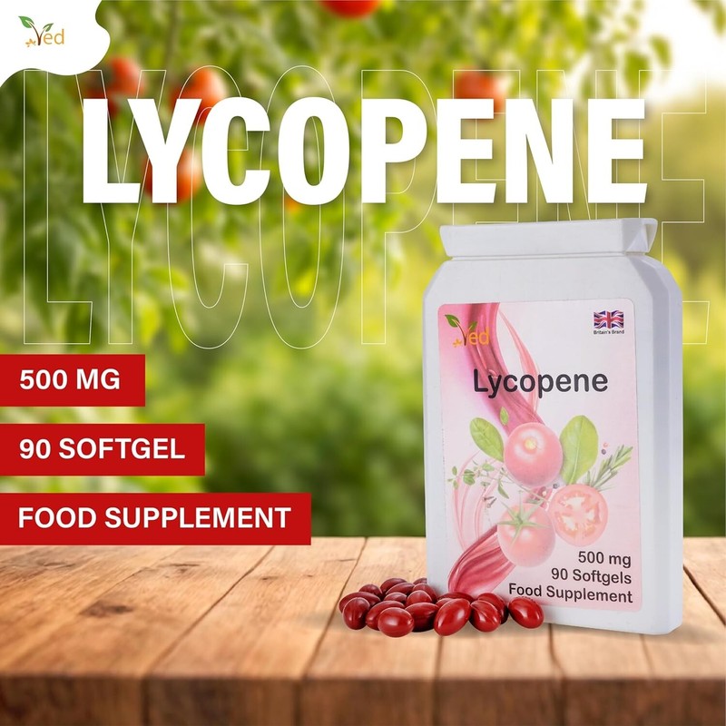 Ved Lycopene 500 mg | 90 softgel, 6 Month Supply.(Pack of 2) gallery