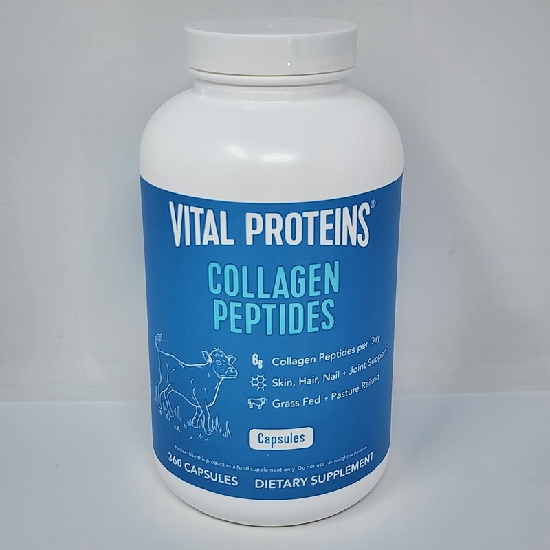 Vital Proteins Collagen Peptides Supplement, 360 Capsules, Exp 03/2027