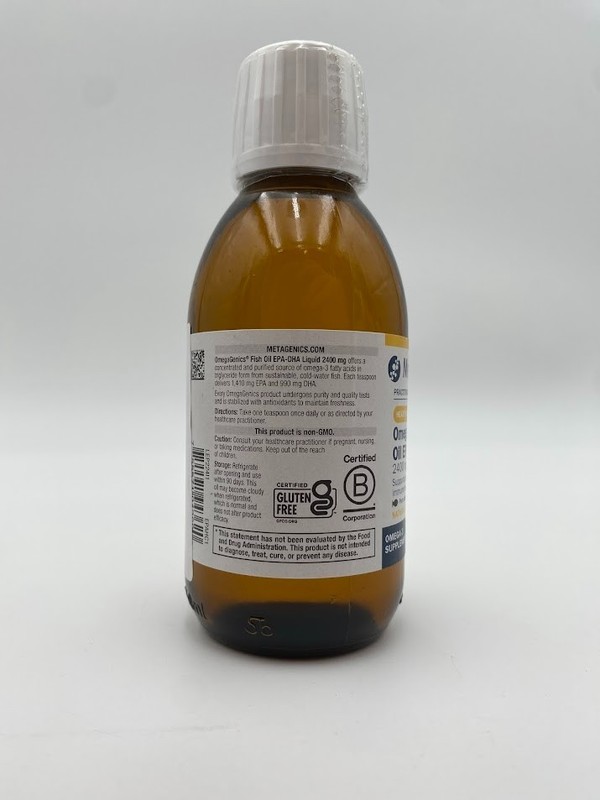 Metagenics OmegaGenics Fish Oil EPA DHA Lemon 150ml Omega 3 Supplement 5 Fl Oz gallery