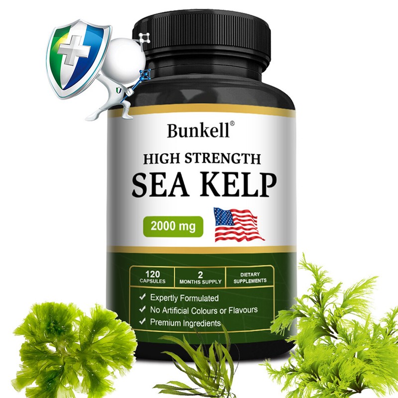 HIGH STRENGTH SEA KELP extract 2000mg capsules Healthy Thyroid