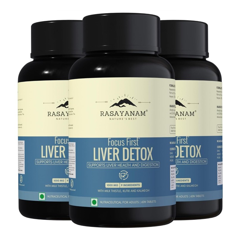 Liver Detox Supplement | Milk Thistle with 80% Silymarin | With 9-Ingredient