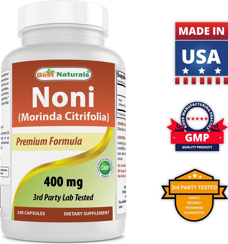 3 Pack Best Naturals Noni 400 mg 240 Capsules gallery