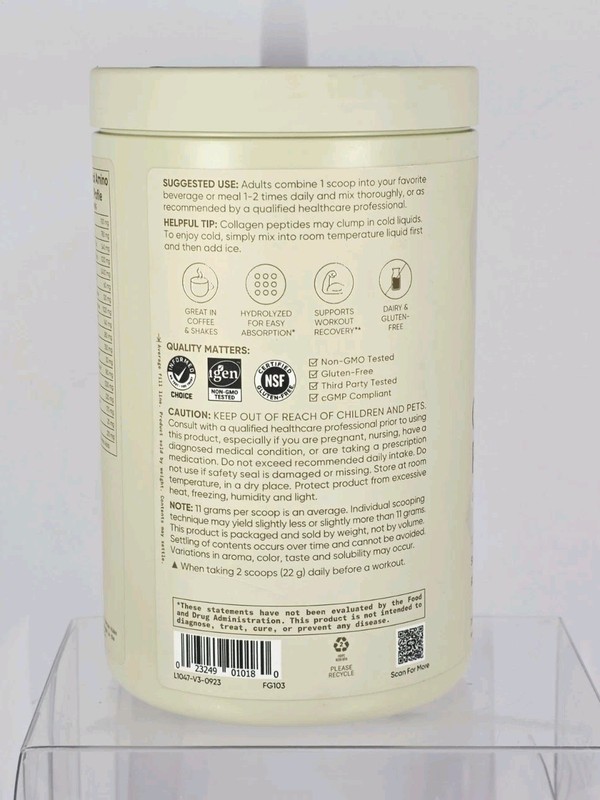 Marine Collagen Peptides Powder from Wild-Caught Fish Keto Certified BB 11/2028 gallery
