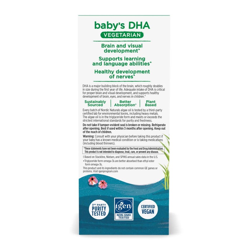 Nordic Naturals Baby's DHA Vegetarian - Omega-3 DHA For Baby's Development, 1 oz gallery