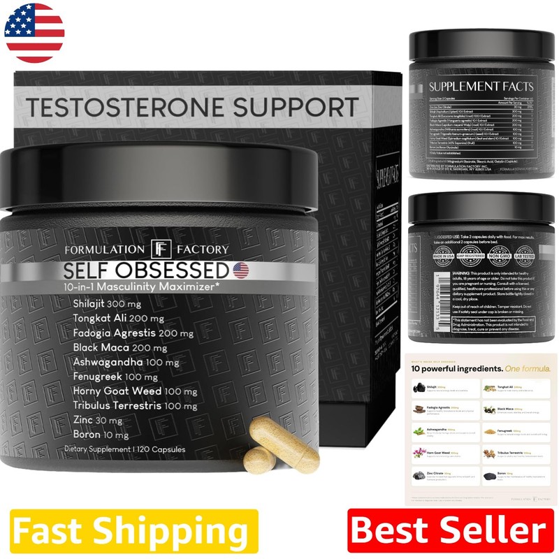 Masculine Vitality Capsules 2 Supply Ashwagandha Fenugreek Natural Energy