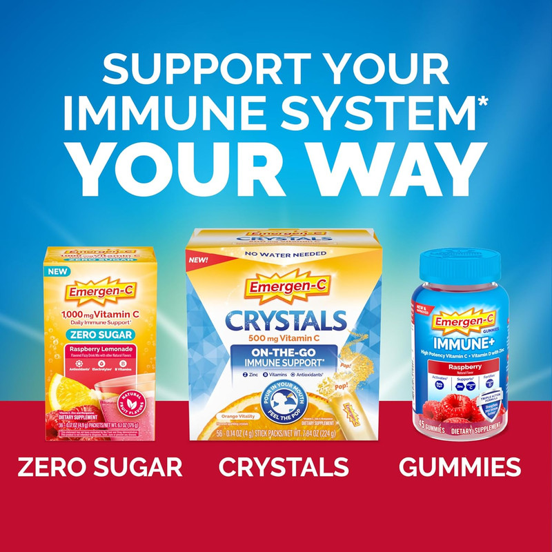 Emergen-C Immune+ Chewables 1000Mg Vitamin C with Vitamin D Tablet, Immune Suppo gallery