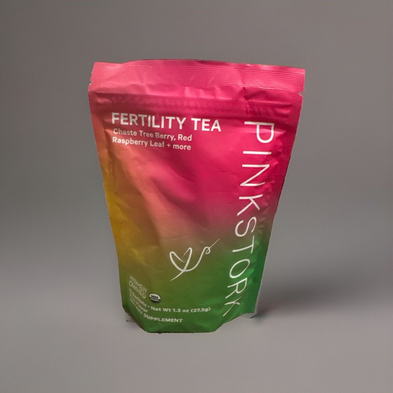 Organic Fertility Tea for Women with Chaste Tree Berries, Red Raspberry Leaf