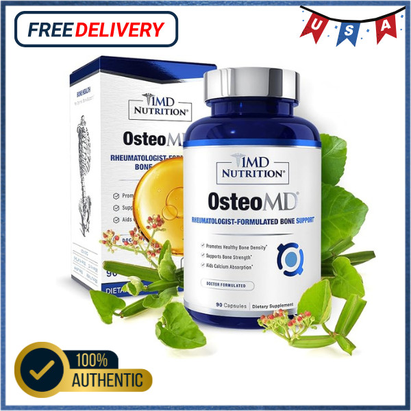 1MD Nutrition OsteoMD Bone Health Support 90 Softgels Exp 02/2027