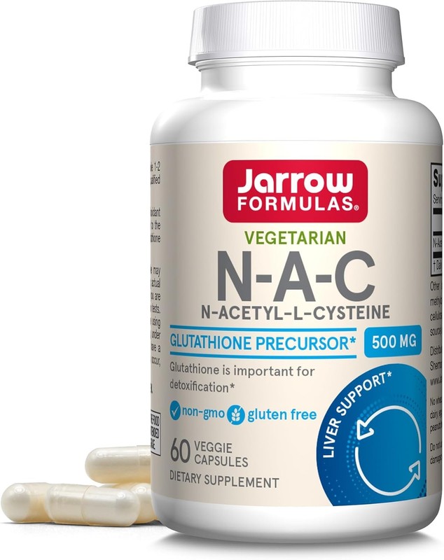 Jarrow Formulas® N-A-C 500 mg, Dietary Supplement, Antioxidant Support for Liver