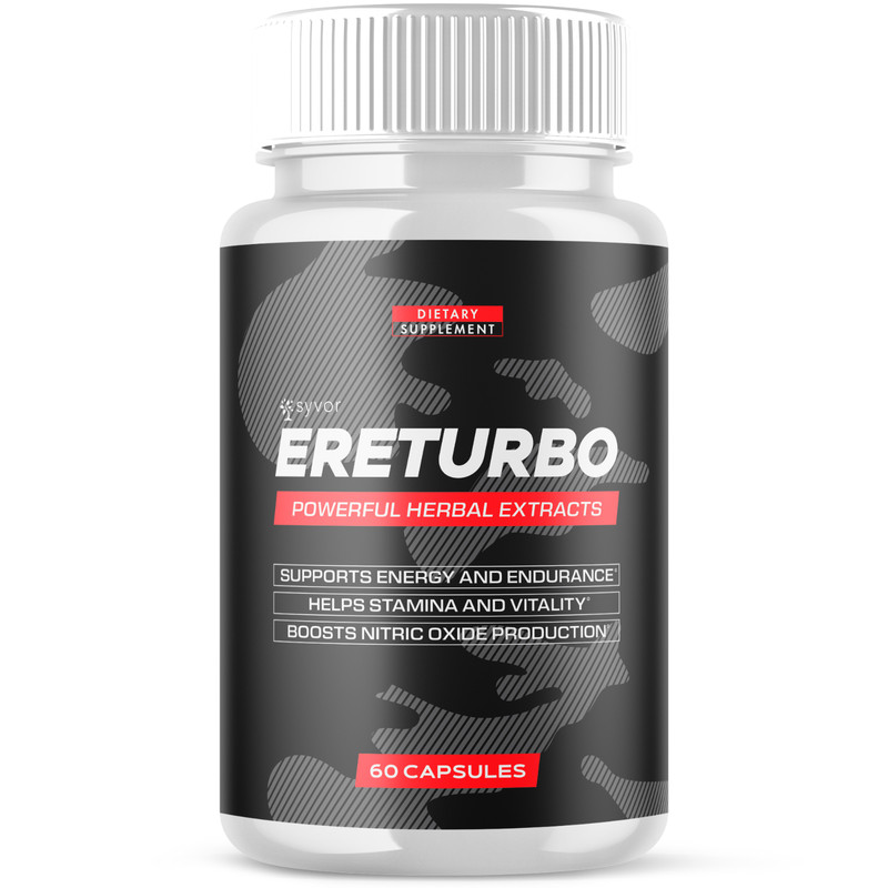 (1 Pack) Ereturbo Male Pills Advanced Formula, Ere Turbo Supplement 60 Capsules