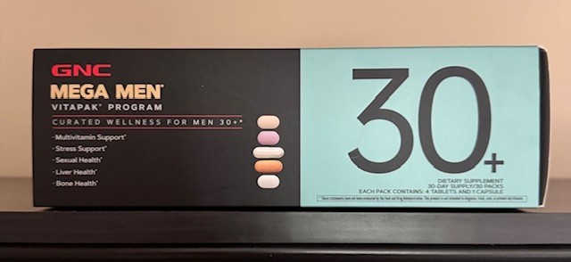 GNC Mega Men 30+ Vitapak 30-Day Supply 30 Packs Exp 02/2027