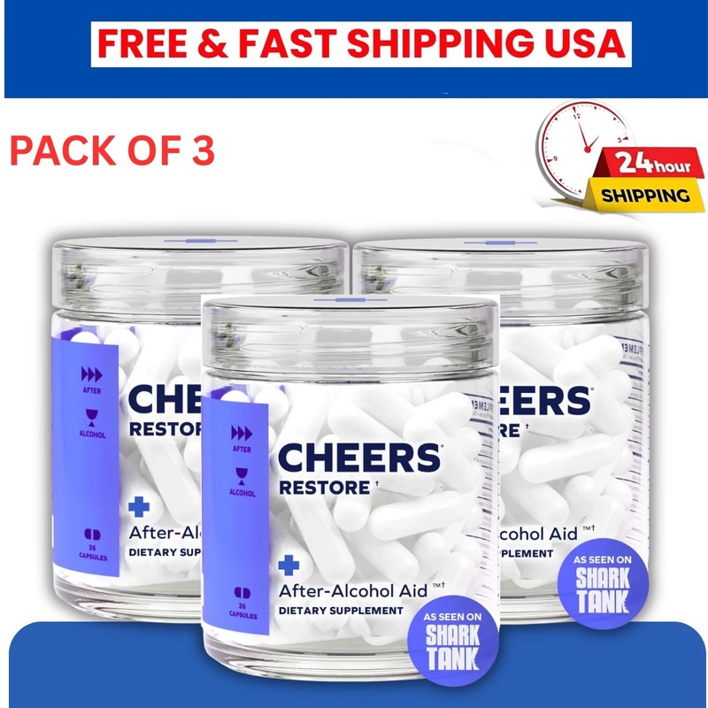 Cheers Restore Post Drinking with DHM L-Cysteine Recovery After Drinking`