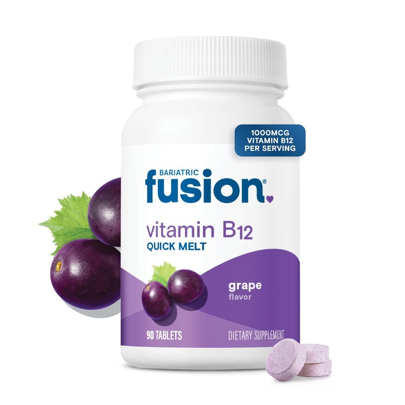 Bariatric Fusion Vitamin B12 Sublingual 1000 mcg Melts | Grape Flavored | Vit…