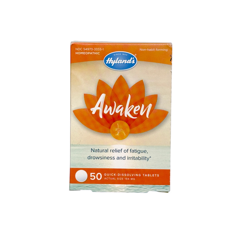 Hyland’s Awaken Natural Relief of Fatigue Drowsiness & Irritability 50 Tablets