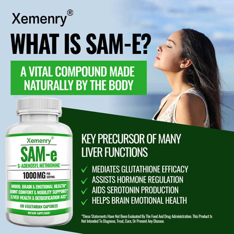 SAM-E Capsules 1000mg - Nervous System Joint Support, Bone Health Mood Support gallery