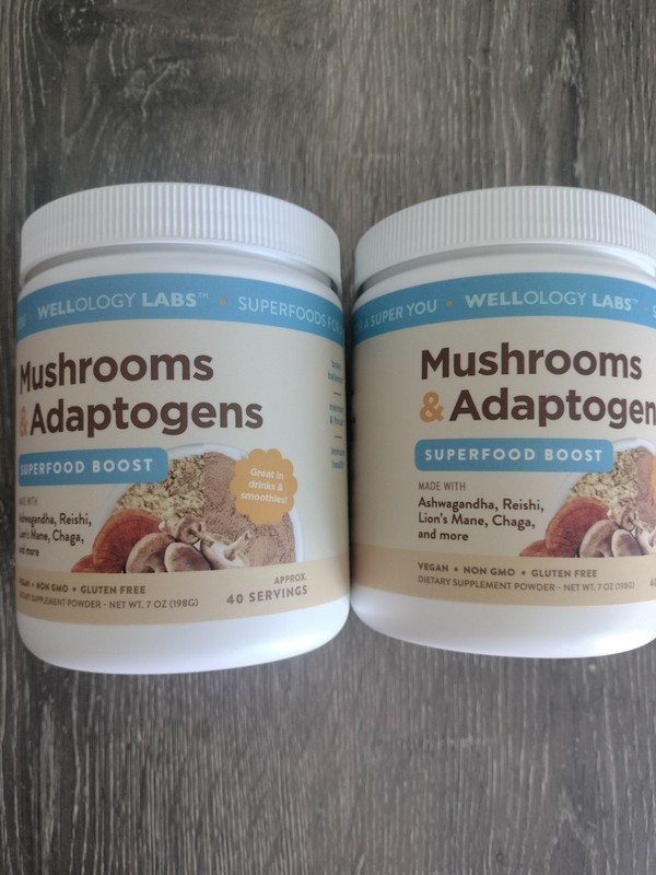 2 Wellology Labs™ Mushrooms & Adaptogens Superfood Boost Brain Balance Memory