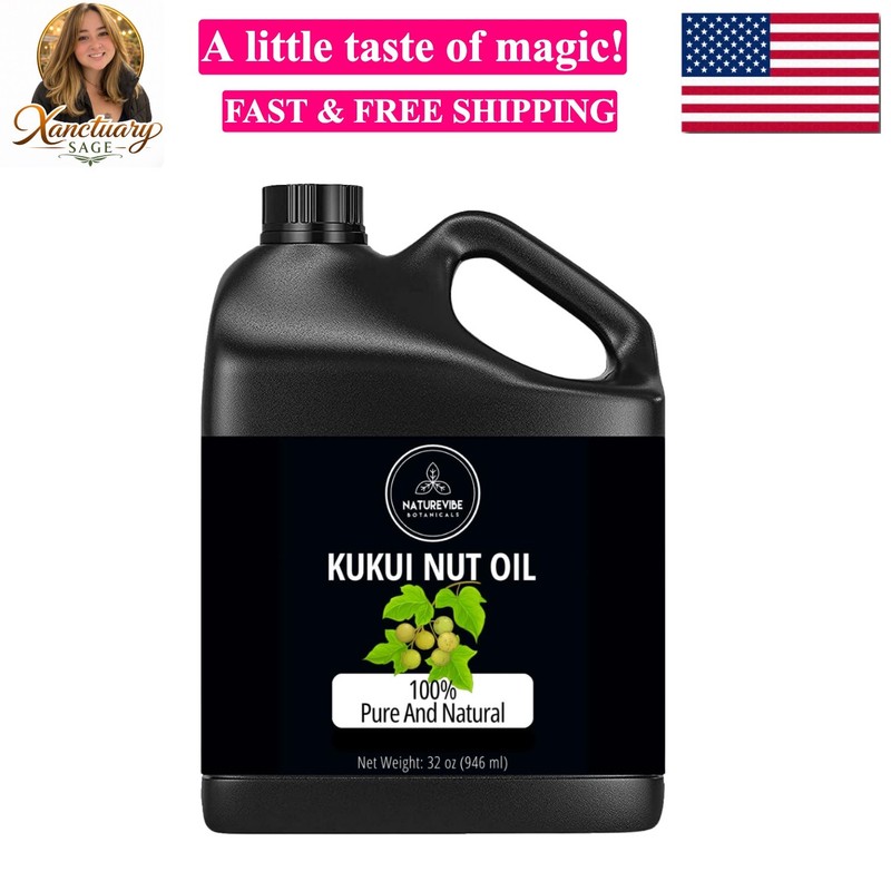 Kukui Nut Oil 32 Ounces | 100% Pure and Natural | Great for Skin Care and Hai…