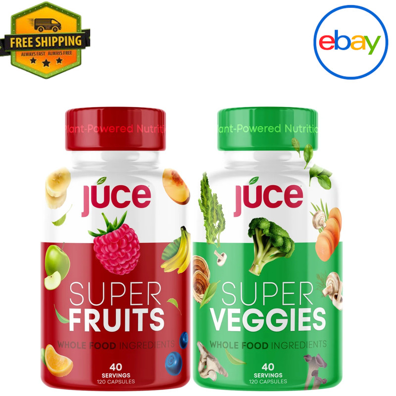 Terra Kai Organics Juce Super Fruits & Veggies – 240 Capsules Dietary Supplement