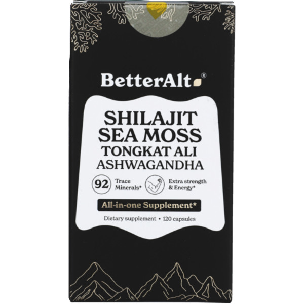 Better Alt Shilajit Sea Moss 120 Caps Each (Pack of 3) gallery