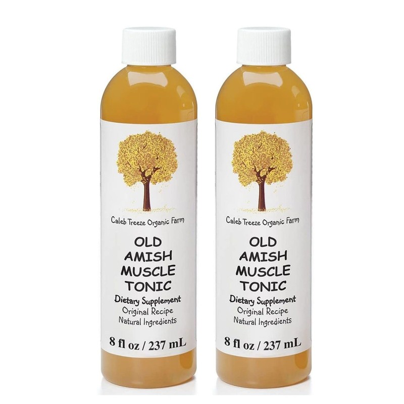 Caleb Treeze Old Amish Muscle Tonic 8 oz (Pack of 2) 8 Fl Oz