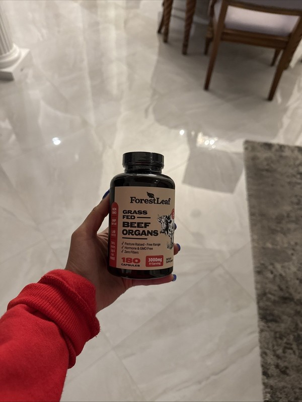 ForestLeaf Beef Organ Supplement – Grass Fed 3000mg-180 Capsules