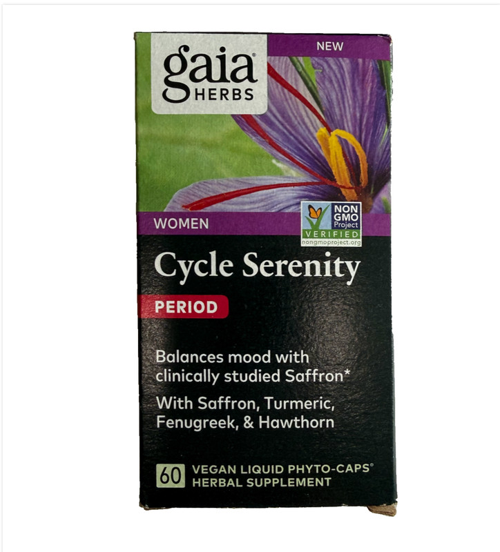 Gaia Herbs Women Cycle Support Period 60 Vegan Liquid Caps Non-Gmo Exp: 07/26 gallery