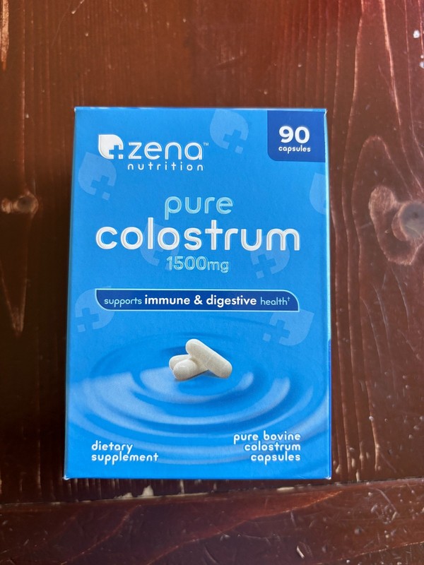 Zena Nutrition Pure Colostrum, 1500 mg, 90 Capsules, EXP 12/26 – Immune Health