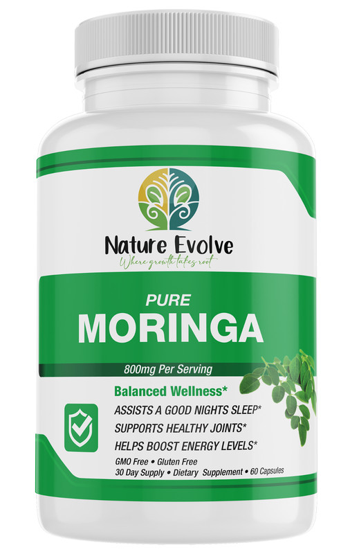 Nature Evolve Pure Moringa 800mg | 60 Veggie Capsules | GMO Free | Gluten Free gallery