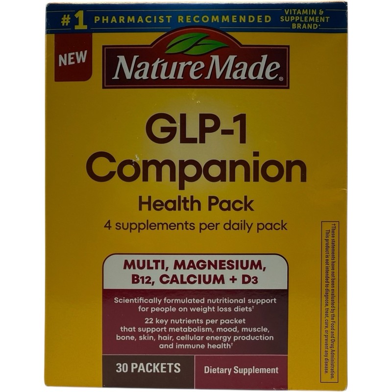 Nature Made Companion Health Pack 30 Packets Each Exp 03/2027+