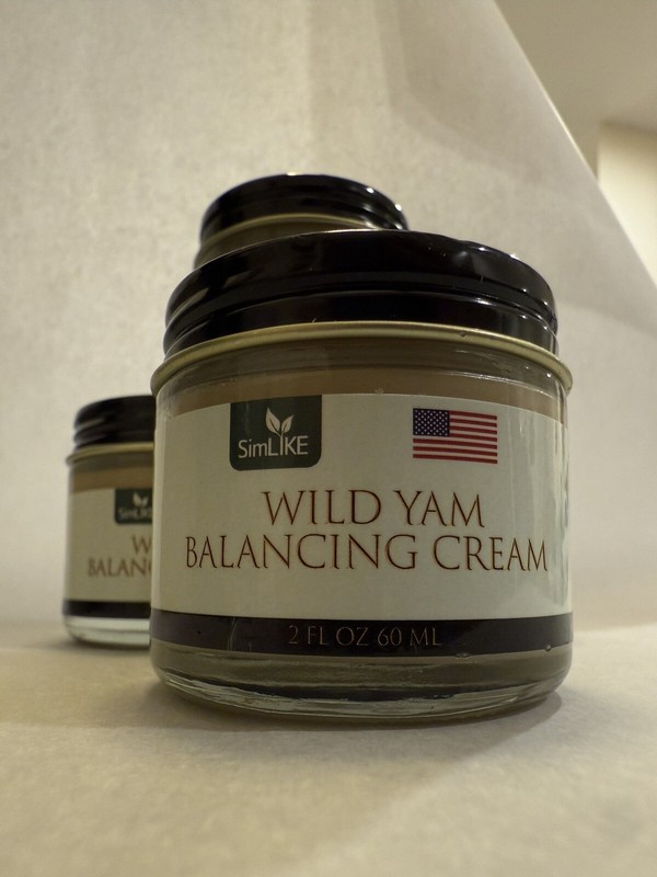 Simlike Wild Yam Balancing Cream Hormonal Support – 2 fl oz -, Exp. 2027