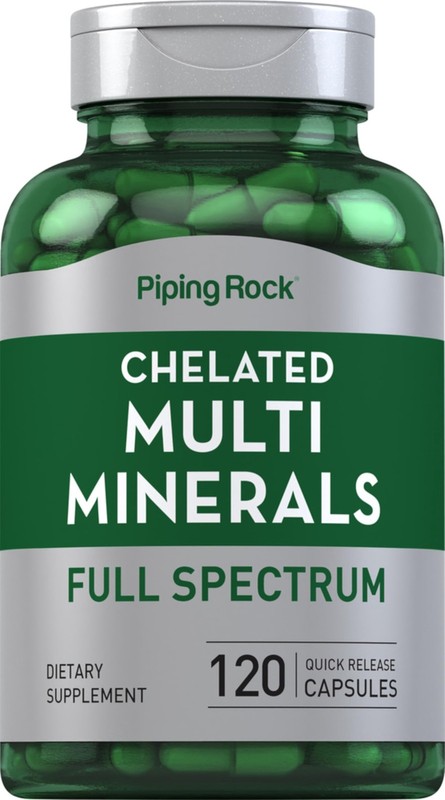 Piping Rock Chelated Multi Mineral Supplement | 120 120 Count (Pack of 1)
