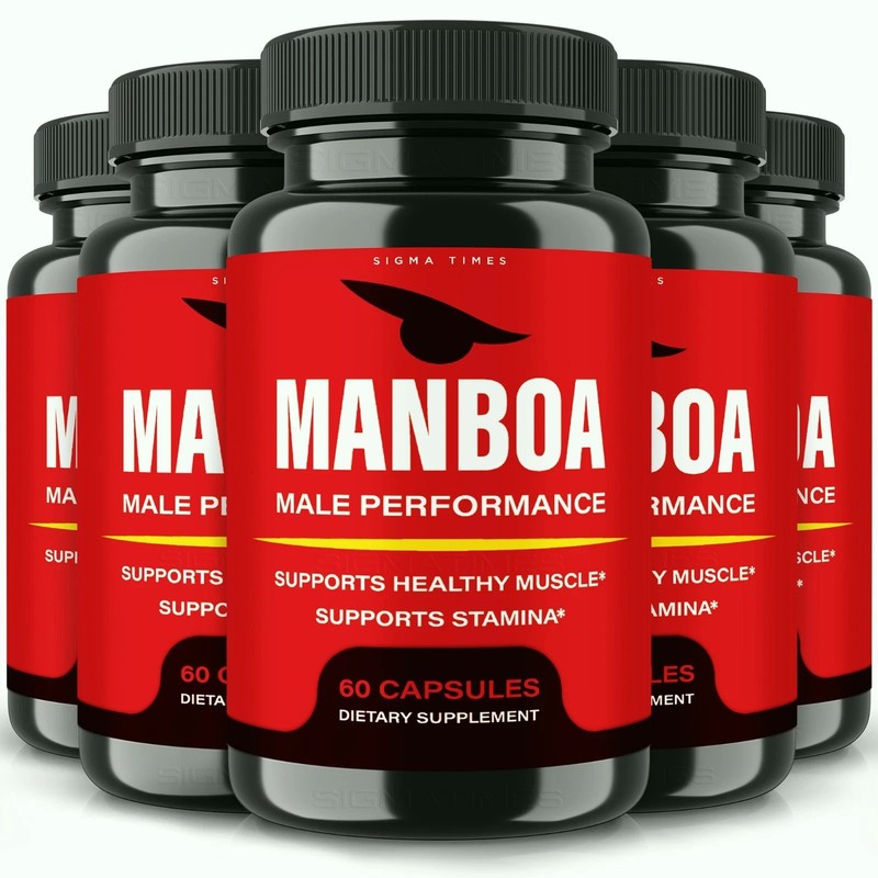 Manboa Caps for Men, Advanced Man Boa for Male Health Support 60ct FS/ Pack of 5