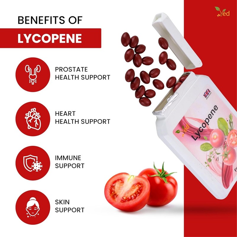 Ved Lycopene 500 mg | 90 softgel, 6 Month Supply.(Pack of 2) gallery