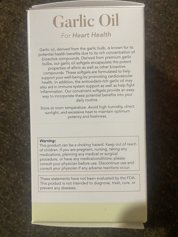 GSL Garlic Oil 1500 mg Dietary Supplement Lot of 1 ( 60 Softgels ) gallery