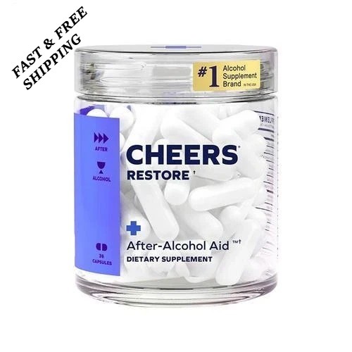 Cheers Restore Supplement w DHM+L-Cysteine After-alcohol Aid Support Your Live
