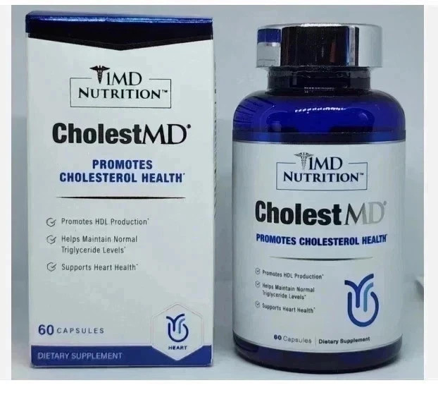 3 Pk 1MD Nutrition CholestMD Promotes Cholesterol Health 60 Caps Exp. 12/2027 gallery