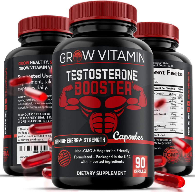 TESTO BOOSTER – Energy, Stamina, Endurance – Muscle Builder – PRIME LAB CAPLETS