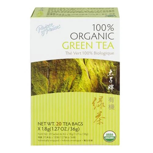 Organic Green Tea 2 Pack (20 bags each) by Prince Of Peace