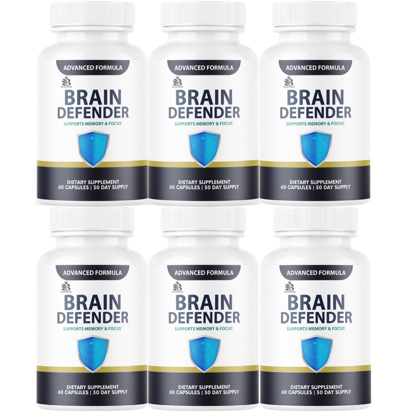 Brain Defender Advanced Wellness Support Supplement Official – 6 Bottles