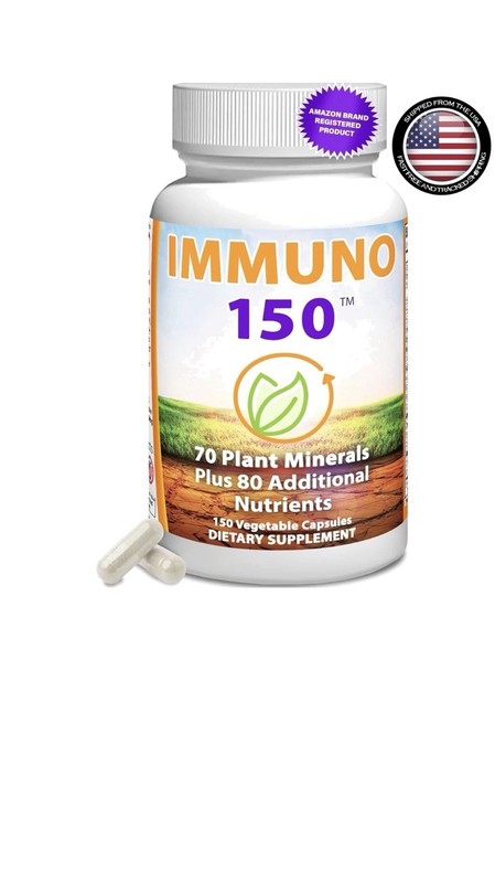 Immune Support Supplement – 70 Plant Minerals & 13 Vitamins in 150 Capsules