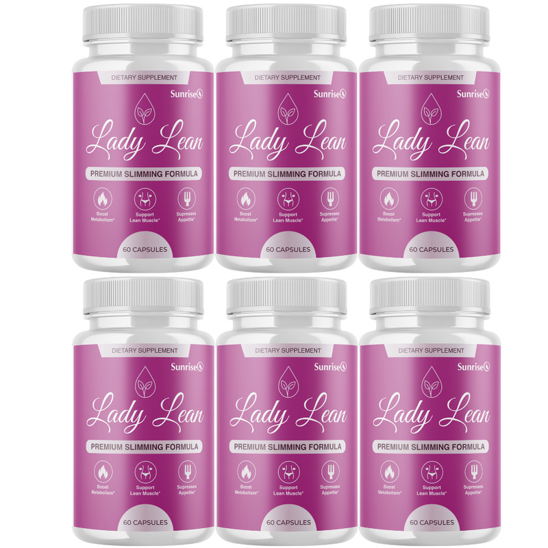 Lady Lean Slimming Formula, Metabolism Boost Supplement Genuine 6 Bottles