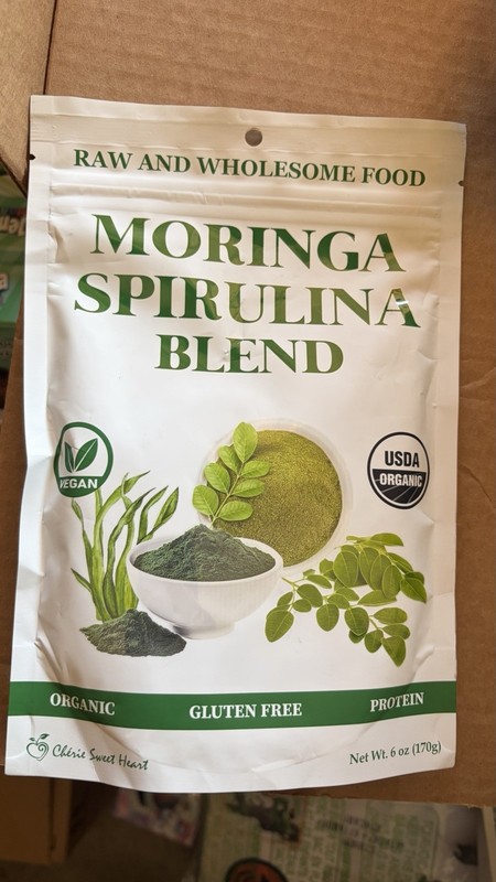 Cherie sweeet heart Moringa spirulina blend 6 oz- lot 0f 5