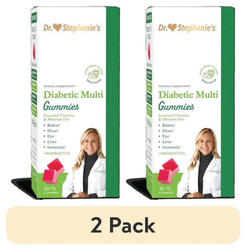 (2 pack) Multivitamin & Probiotic Gummies, Zero-Sugar, 30 Count