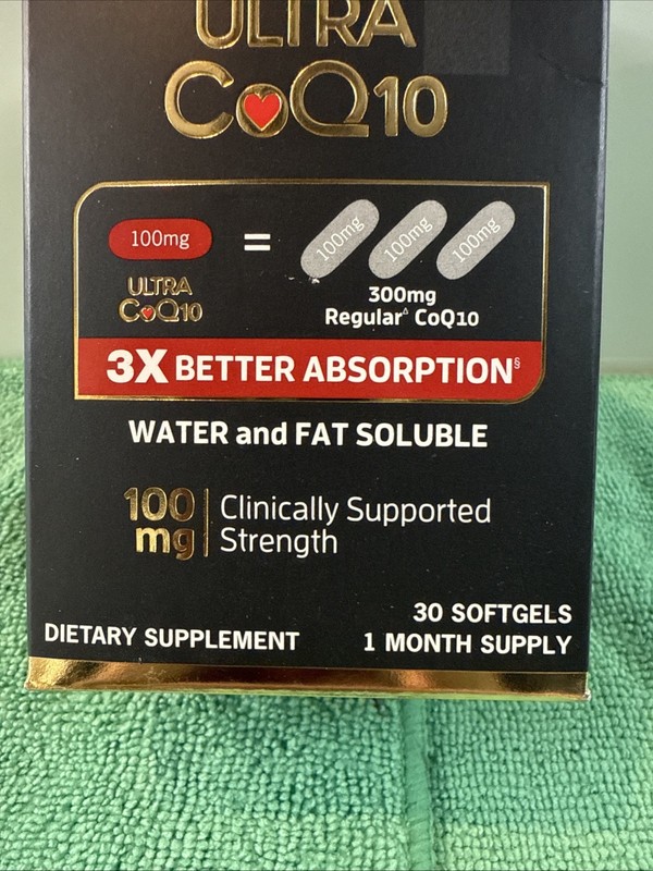 Qunol Ultra CoQ10 100mg Clinical Strength- 1 Month Supply- 30 Softgels 7/2027+ gallery