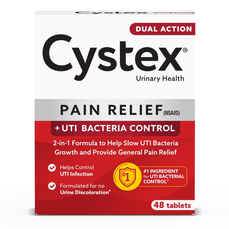 Dual-Action UTI Pain Relief Prevention Tablets – 2-in-1 Formula Relieves Dis…