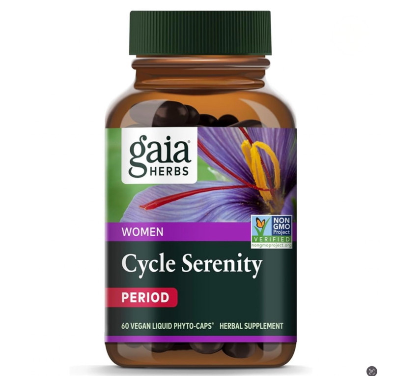 Gaia Herbs Women Cycle Support Period 60 Vegan Liquid Caps Non-Gmo Exp: 07/26 gallery